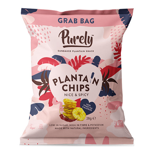 Purely Plantain Chips Nice & Spicy 28g   20