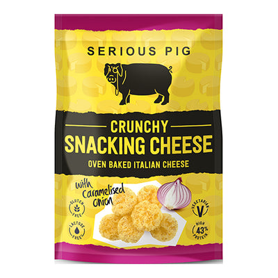Serious Pig Crunchy Snacking Cheese with Caramelised Onion 24g   24