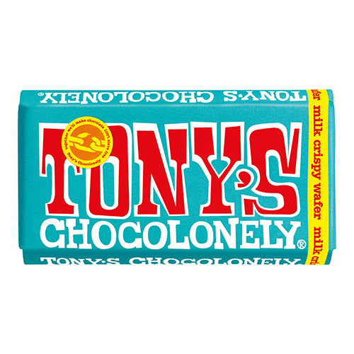 Tony's Chocolonely Milk Crispy Wafer Fairtrade 180g   15