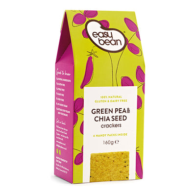 Easy Bean Green Pea & Chia Seed Cracker 150g   8