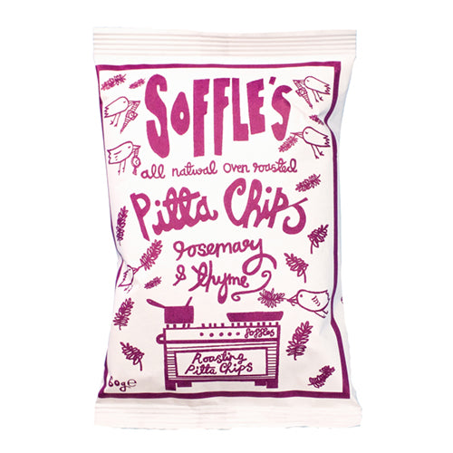 Soffle's Pitta Chips Rosemary and Thyme 60g   15
