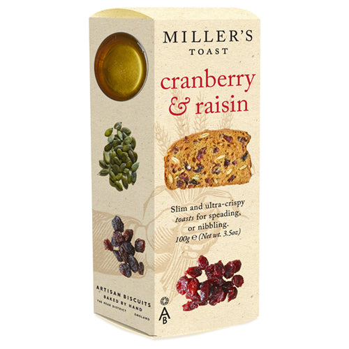 Artisan Biscuits Miller's Toast Cranberry & Raisin 100g  6