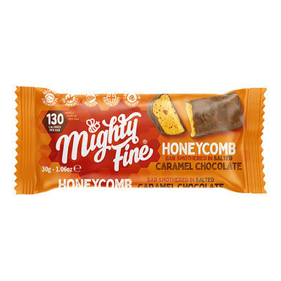 Mighty Fine Chocolate Salted Caramel Honeycomb 30g Bar   15
