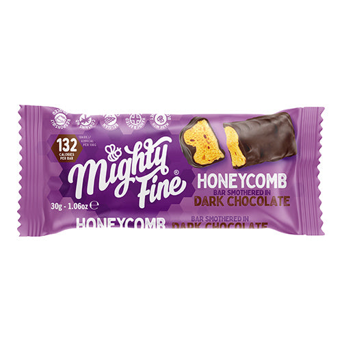 Mighty Fine Dark Chocolate Honeycomb 30g Bar   15