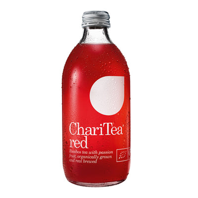 ChariTea Red Iced Rooibos Tea With Passion Fruit 330ml   24