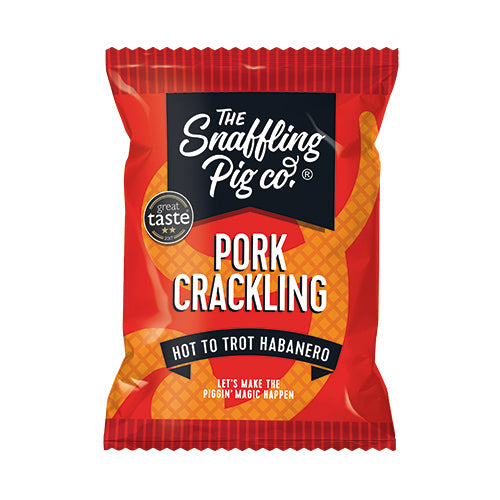 Snaffling Pig Habanero Pork Crackling Packets 45g   12