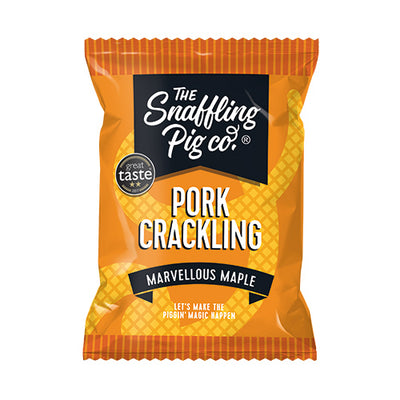 Snaffling Pig Maple Pork Crackling Packets 45g   12