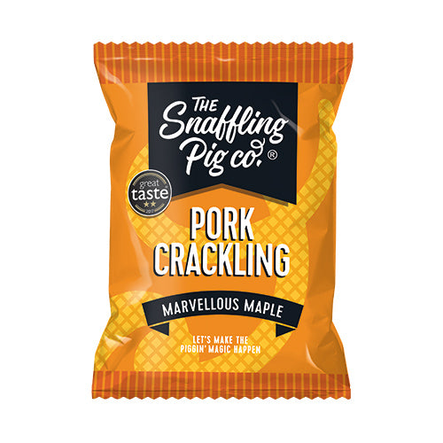 Snaffling Pig Maple Pork Crackling Packets 45g   12