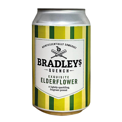 Bradleys Sparkling Elderflower 330ml Can   24