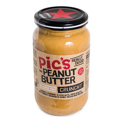 Pic's Peanut Butter Crunchy No Added Salt 380g   8