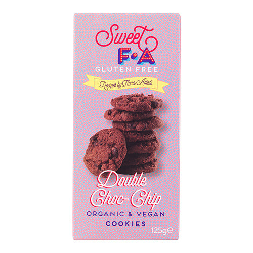 Sweet FA Gluten Free Double Chocolate Chip Cookies 125g   12