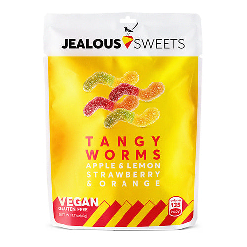 Jealous Tangy Worms 40g Impulse Bags   10