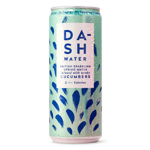Dash Water Sparkling Cucumber 330ml Can 12