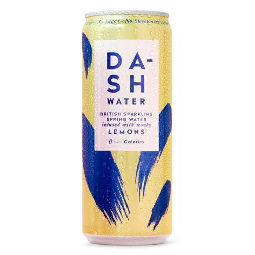 Dash Water Sparkling Lemon 330ml Can   12