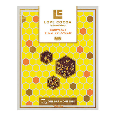 Love cocoa - Honeycomb & Honey Milk 75g   12
