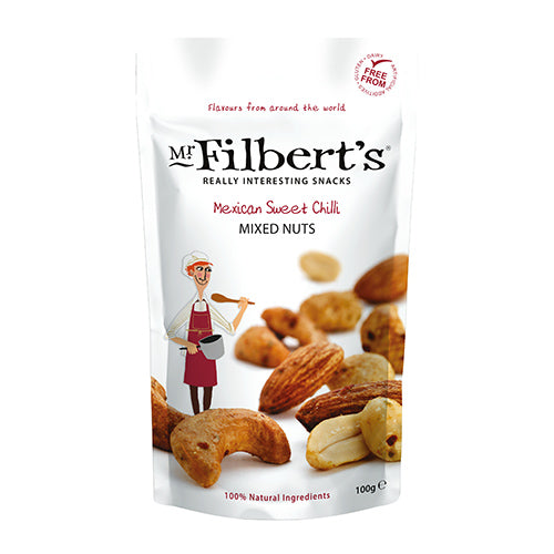 Mr Filberts Mexican Sweet Chilli Mixed Nuts 100g   12