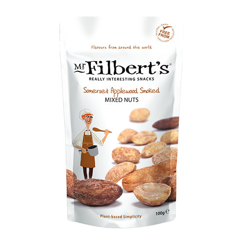 Mr Filberts Somerset Applewood Smoked Mixed Nuts 100g   12