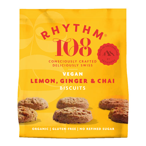 Rhythm 108 Organic Tea Biscuit - Lemon Chia Sharing Bag   8