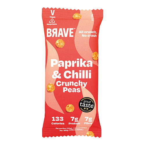 Brave Roasted Peas Paprika & Chilli 35g   12