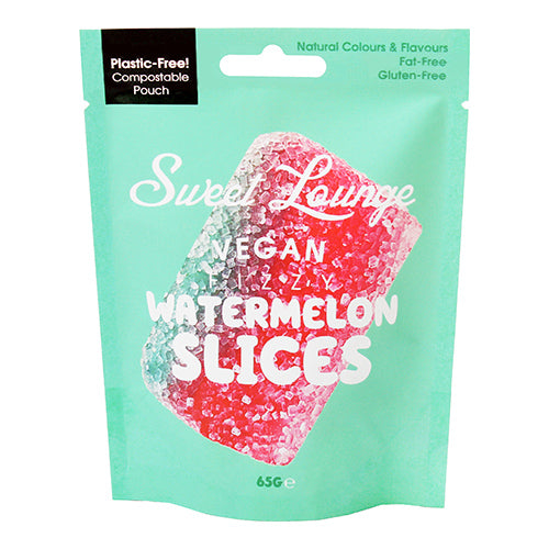 Sweet Lounge Vegan Fizzy Watermelon Pouch 65g   10
