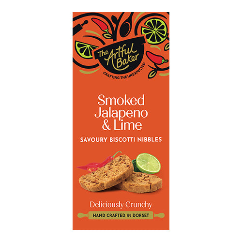 The Artful Baker Smoked Jajapeno, Garlic & Lime Savoury Biscotti Nibbles 100g 8