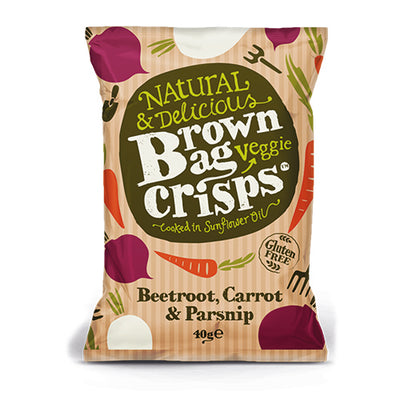 Brown Bag Crisps Veggie Crisps 40g   15