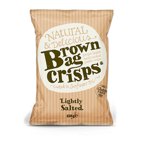 Brown Bag Crisps Lightly Salted  150g   10