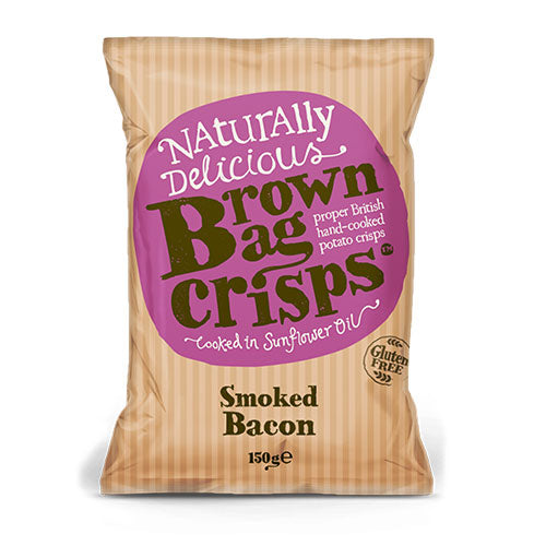 Brown Bag Crisps Smoked Bacon 150g   10