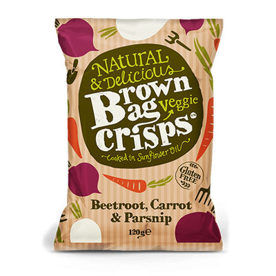 Brown Bag Crisps Veggie Crisps 120g   10