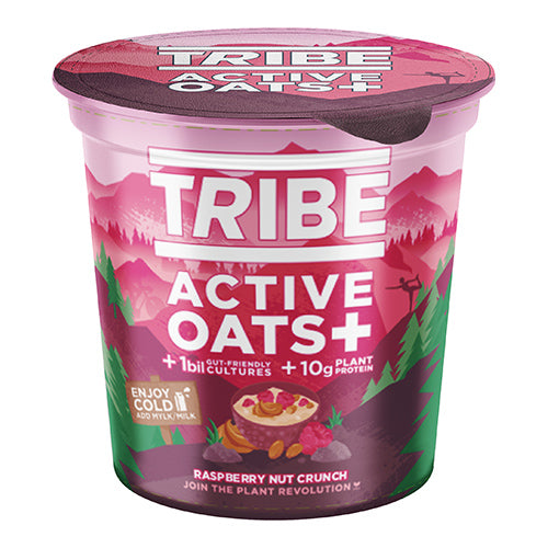 TRIBE Raspberry Nut Crunch Active Oats+ Pots 66g   8