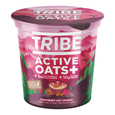 TRIBE Raspberry Nut Crunch Active Oats+ Pots 66g   8