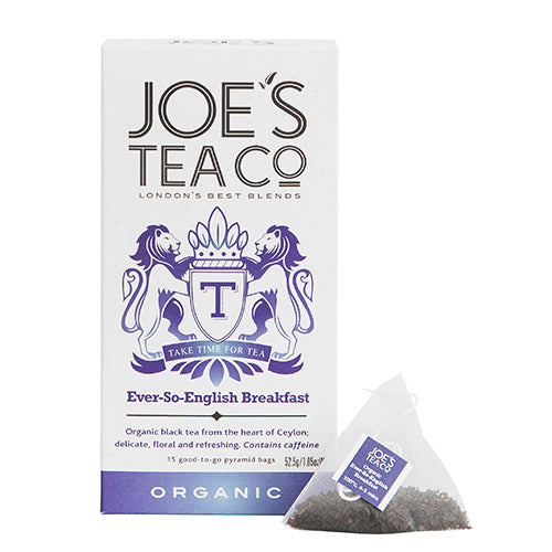 Joe's Tea Co. Ever-So-English Breakfast Organic   6 x 15ct