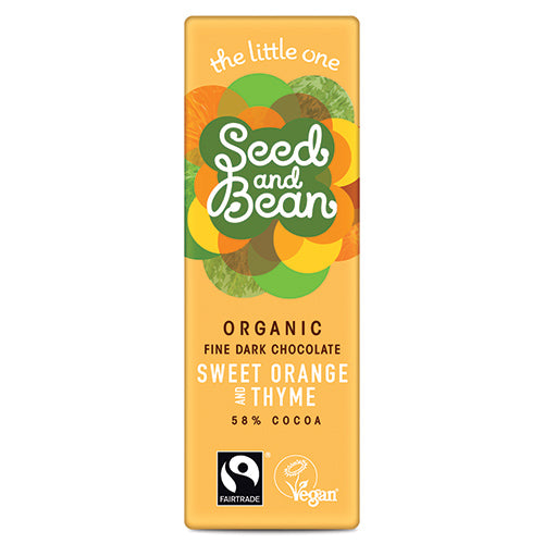 Seed&Bean Dark 58% Orange & Thyme 25g Mini Bar   30