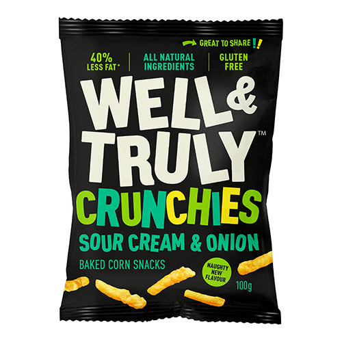 Well&Truly Crunchy Sour Cream and Onion 100g   14