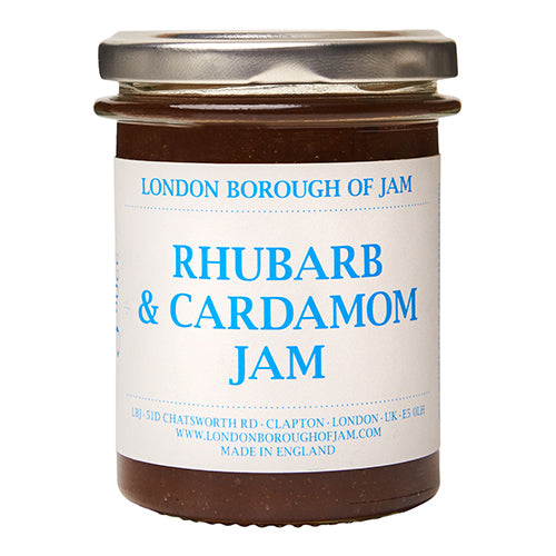 London Borough of Jam Rhubarb & Cardamom Jam 220g   6