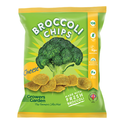 Growers Garden Broccoli Crisps with Cheese 24g Bag   24