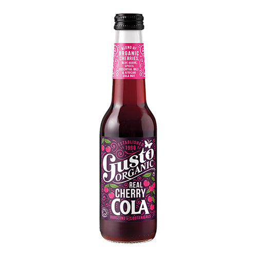 Gusto Organic Real Cherry Cola 275ml Bottle   12