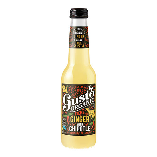 Gusto Organic Fiery Ginger with Chipotle 275ml Bottle   12