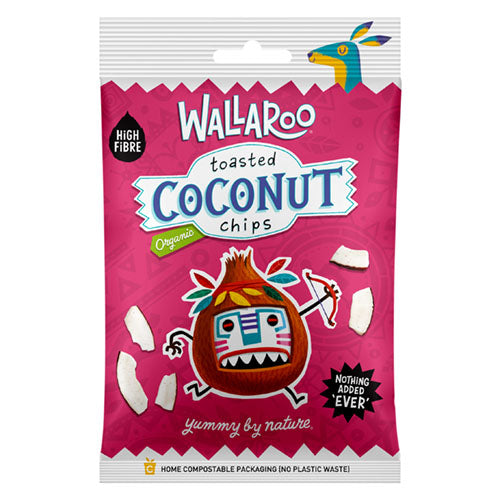 Wallaroo Organic Toasted Organic Coconut Chips 30g   10