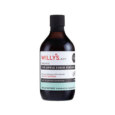 Willy's Organic Apple Cider Vinegar Bottle 500ml   6