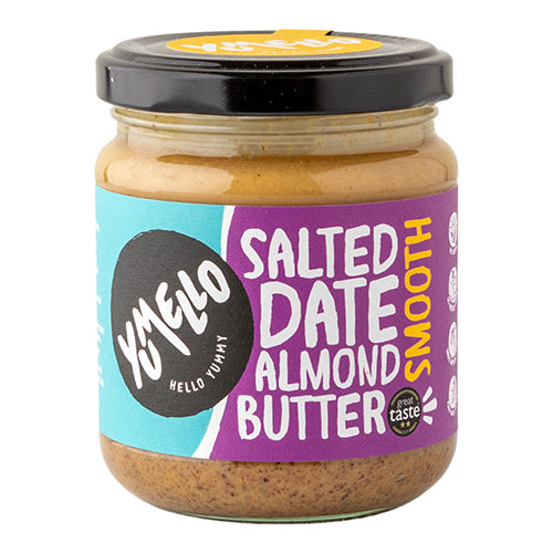 Yumello Salted Date Almond Butter 215g Jar   6