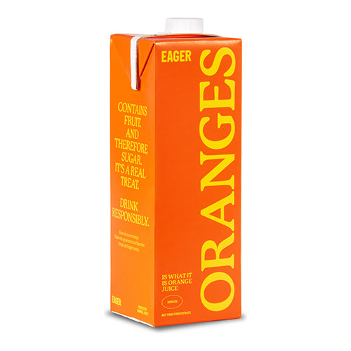 Eager Orange (with bits) Juice 1L   8