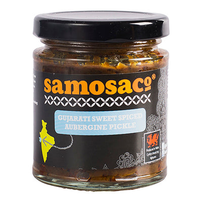 Samosaco Gujerati Sweet Spiced Aubergine Pickle 180g   6