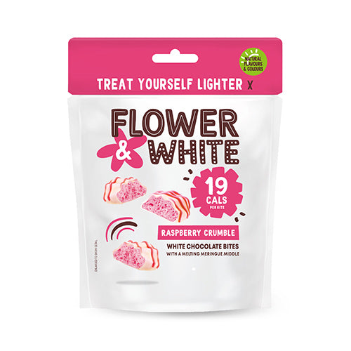 Flower & White Raspberry Crumble Meringue Bites   6