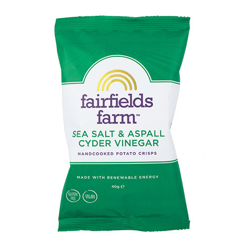 Fairfields Farm Crisps Salt & Aspell Cyder Vinegar Crisps 40g  36