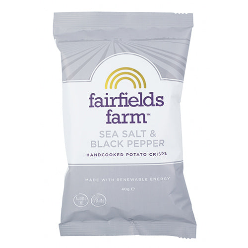 Fairfields Farm Crisps Salt & Black Pepper Crisps 40g  36