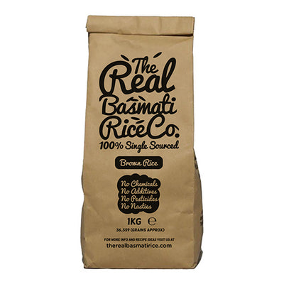 The Real Basmati Brown Rice 1kg Bags   10