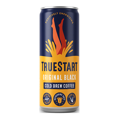 TrueStart Original Black Cold Brew Coffee Can 250ml   12