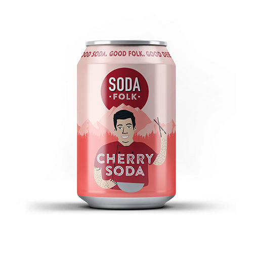 Soda Folk Cherry Soda 330ml Can   24