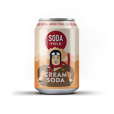 Soda Folk Cream Soda 330ml Can   24